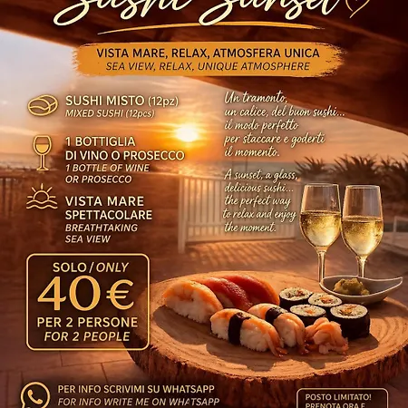 Vista Mare Fiumicino-beach&fly Semesterbostad